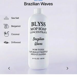 Blyss Brazilian Waves Mop Soap Concentrate - White